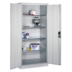 CP Stahlschrank 8921-052 lichtgrau 93,0 x 50,0 x 195,0 cm, aufgebaut