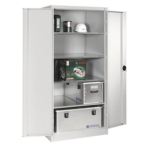 CP Stahlschrank 8924-052 lichtgrau 93,0 x 80,0 x 195,0 cm, aufgebaut