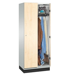 CP Spind Cambio lichtgrau, birke 45100-22/4500-700/45122-730, 2 Schließfächer 80,0 x 52,5 x 198,0 cm