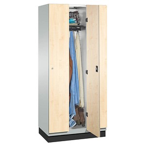 CP Spind Cambio lichtgrau, birke 45100-30/4500-700/45130-730, 3 Schließfächer 90,0 x 52,5 x 198,0 cm