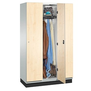 CP Spind Cambio lichtgrau, birke 45100-32/4500-700/45132-730, 3 Schließfächer 120,0 x 52,5 x 198,0 cm