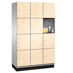 CP Spind Cambio lichtgrau, birke 45103-32/4500-700/45432-730, 12 Schließfächer 120,0 x 52,5 x 198,0 cm