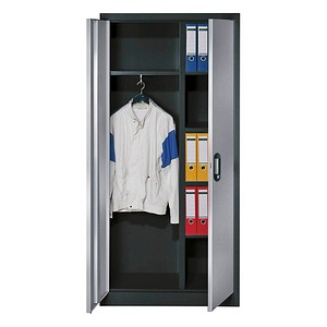 CP Stahlschrank C 2000 Acurado 9260-30 anthrazit, weißaluminium 93,0 x 40,0 x 195,0 cm, aufgebaut