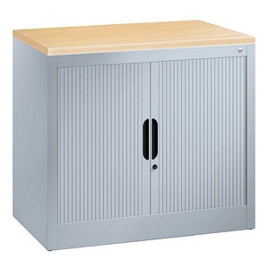 CP Omnispace Rollladenschrank silber 1 Fachboden 80,0 x 42,0 x 72,0 cm