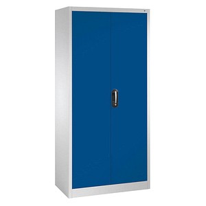 CP Stahlschrank C 2000 Acurado 9280-000 lichtgrau, enzianblau 93,0 x 50,0 x 195,0 cm, aufgebaut