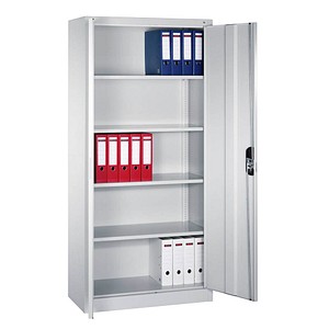 CP Stahlschrank C 2000 Acurado 9260-000 lichtgrau, weißaluminium 93,0 x 40,0 x 195,0 cm, aufgebaut