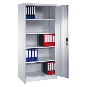 CP Stahlschrank C 2000 Acurado 9280-000 lichtgrau, weißaluminium 93,0 x 50,0 x 195,0 cm, aufgebaut