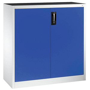 CP Stahlschrank 8531-000 lichtgrau, enzianblau 120,0 x 50,0 x 120,0 cm, aufgebaut
