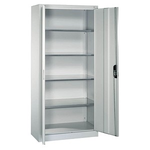 CP Stahlschrank 8920-00 lichtgrau 93,0 x 40,0 x 195,0 cm, aufgebaut
