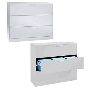 CP C 3000 Asisto Hängeregistraturschrank verkehrsweiß 3 Schubladen 120,0 x 43,5 x 101,0 cm