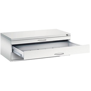 CP 7100 Planschrank lichtgrau 3 Schubladen 110,0 x 76,5 x 42,0 cm