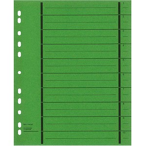 Wekre Trennblätter blanko grün, 50 St.