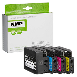 KMP MULTIPACK H174V 4er Pack Größe XXL Schwarz, Gelb, Cyan, Magenta Tintenpatro