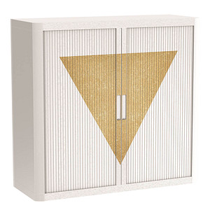 PAPERFLOW easyOffice Classic Chic Rollladenschrank 61360 1 Fachboden 110,0 x 41,5 x 104,0 cm
