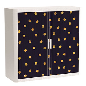 PAPERFLOW easyOffice Classic Chic Rollladenschrank 60068 1 Fachboden 110,0 x 41,5 x 104,0 cm