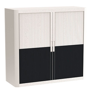 PAPERFLOW easyOffice Classic Chic Rollladenschrank 61440 1 Fachboden 110,0 x 41,5 x 104,0 cm