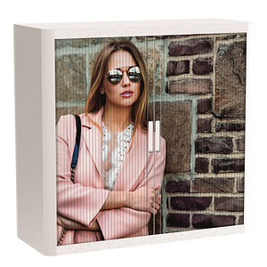 PAPERFLOW easyOffice Classic Chic Rollladenschrank 62480 1 Fachboden 110,0 x 41,5 x 104,0 cm