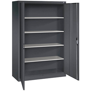 CP Stahlschrank 9480-000 S10574 schwarz 120,0 x 50,0 x 195,0 cm, aufgebaut