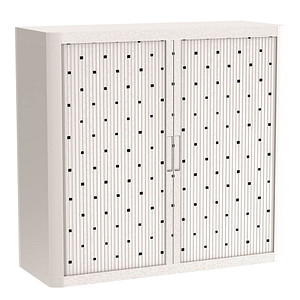 PAPERFLOW easyOffice Black&White Rollladenschrank 60500 1 Fachboden 110,0 x 41,5 x 104,0 cm