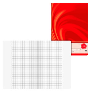 BRUNNEN Schulheft Vivendi Lineatur 26 kariert DIN A5 Außenrand, 16 Blatt