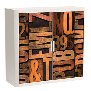 PAPERFLOW easyOffice Industrial Rollladenschrank 61194 1 Fachboden 110,0 x 41,5 x 104,0 cm