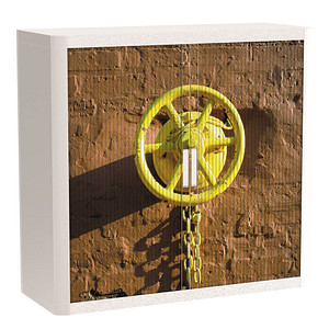 PAPERFLOW easyOffice Industrial Rollladenschrank 61178 1 Fachboden 110,0 x 41,5 x 104,0 cm