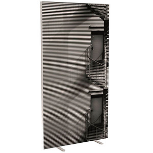 PAPERFLOW Trennwand easyScreen Black & White 62321 bunt 94,0 x 173,4 cm
