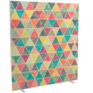 PAPERFLOW Trennwand easyScreen Vintage 62351 bunt 160,0 x 173,4 cm