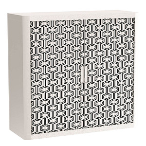 PAPERFLOW easyOffice Vintage Rollladenschrank 60900 2 Fachböden 110,0 x 41,5 x 104,0 cm