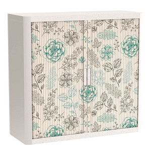 PAPERFLOW easyOffice Garden Factory Rollladenschrank 60196 2 Fachböden 110,0 x 41,5 x 104,0 cm
