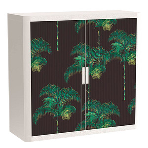 PAPERFLOW easyOffice Tropical Rollladenschrank 62448 2 Fachböden 110,0 x 41,5 x 104,0 cm
