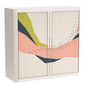 PAPERFLOW easyOffice Colour Rollladenschrank 61038 2 Fachböden 110,0 x 41,5 x 104,0 cm