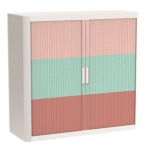 PAPERFLOW easyOffice Colour Rollladenschrank 61556 2 Fachböden 110,0 x 41,5 x 104,0 cm