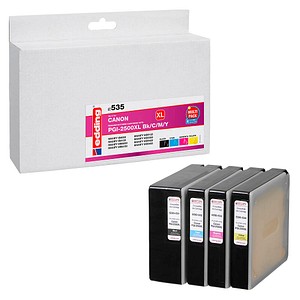 EDDING Tintenpatrone ersetzt Canon PGI-2500XL Bk/C/M/Y Kompatibel Kombi-Pack Sc