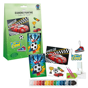 URSUS® Diamond Painting 6x Motive Sports  mehrfarbig
