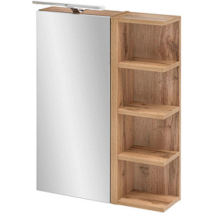 MÖBELPARTNER Spiegelschrank Matteo 156970 eiche landhaus 50,0 x 16,0 x 76,0 cm