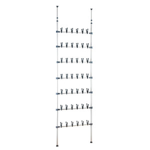 WENKO Teleskop-Schuhregal Atlas weiß 68,5 x 8,5 x 100,0 - 300,0 cm