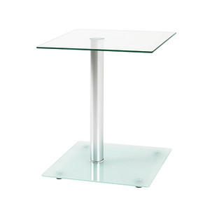 HAKU Möbel Beistelltisch Glas transparent 40,0 x 40,0 x 52,0 cm