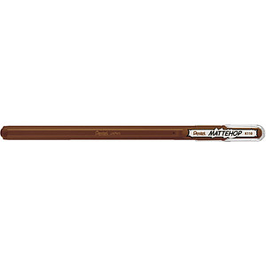 Pentel Mattehop Gelschreiber 0,5 mm, Schreibfarbe: braun, 1 St.