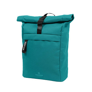 Walker Schulrucksack Roll Top Kunstfaser grün