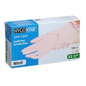 HYGOSTAR unisex Einmalhandschuhe SAFE LIGHT lila Größe XL 100 St.