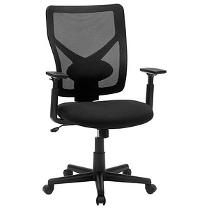 SONGMICS Bürostuhl, OBN36BK Stoff schwarz