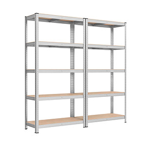 SONGMICS Schwerlastregal GLR040E02 silber 90,0 x 40,0 x 180,0 cm