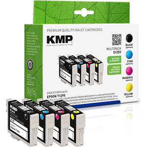 KMP MULTIPACK E125V 4er Pack Schwarz, Gelb, Cyan, Magenta Tintenpatrone