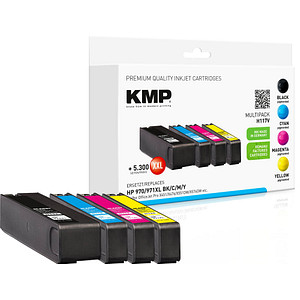 KMP MULTIPACK H117V 4er Pack Schwarz, Gelb, Cyan, Magenta Tintenpatrone