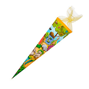 Nestler Tradition in Emotion Schultüte Tier-ABC 35,0 cm mehrfarbig