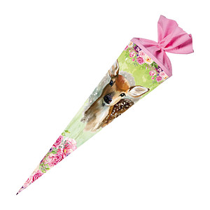 Nestler Tradition in Emotion Schultüte Rehkitz mehrfarbig