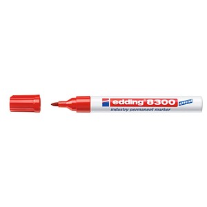 EDDING Permanent-Marker Edding E-8300 Rot Rundform 1.5 - 3 mm 1 St.