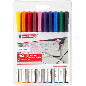 EDDING e-89/10 S office liner set 4-89-10 (10 Farben)