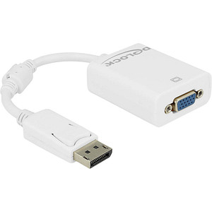 DeLOCK DisplayPort/VGA Adapter 0,12 m weiß